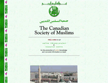 Tablet Screenshot of muslimcanada.org